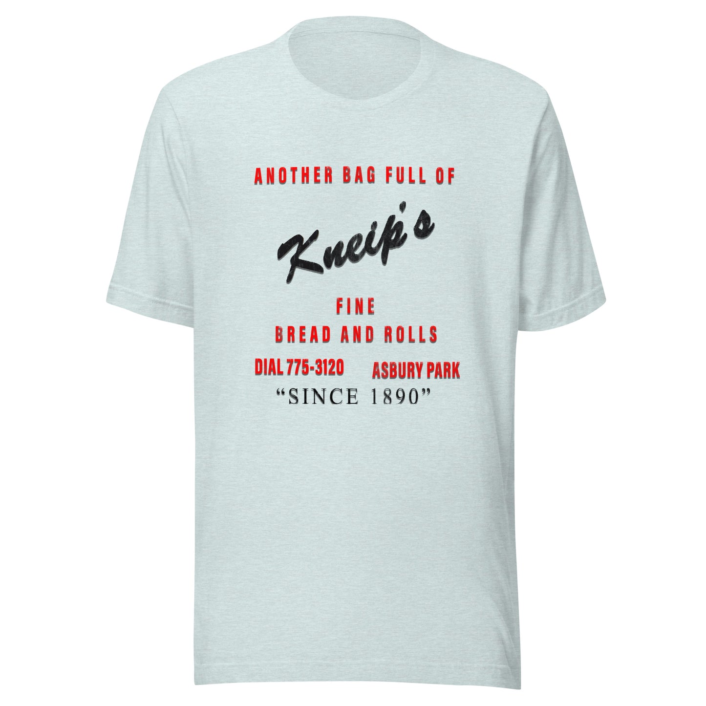 Kneip's Rolls - ASBURY PARK - Unisex t-shirt Heather Prism Ice Blue