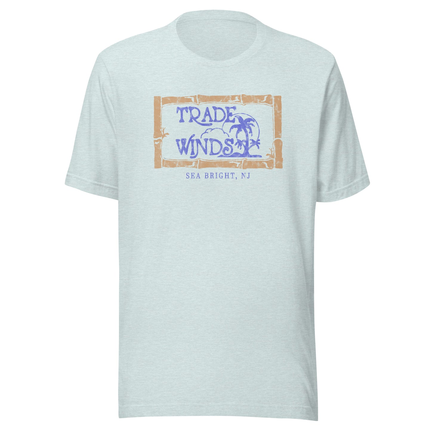 Tradewinds Night Club - SEA BRIGHT - Unisex t-shirt Heather Prism Ice Blue