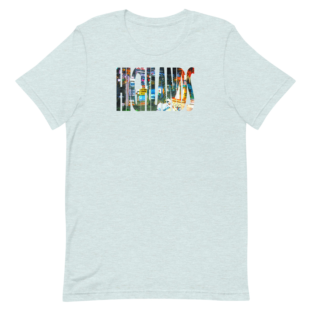 Bud's Grave / HIGHLANDS - HIGHLANDS - Unisex t-shirt Heather Prism Ice Blue