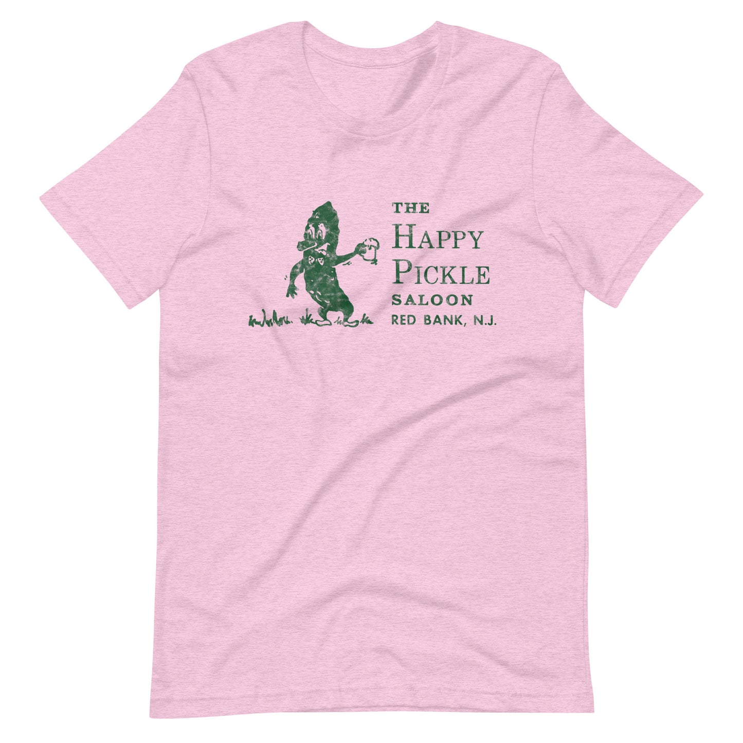 The Happy Pickle Saloon - RED BANK - Unisex t-shirt Heather Prism Lilac