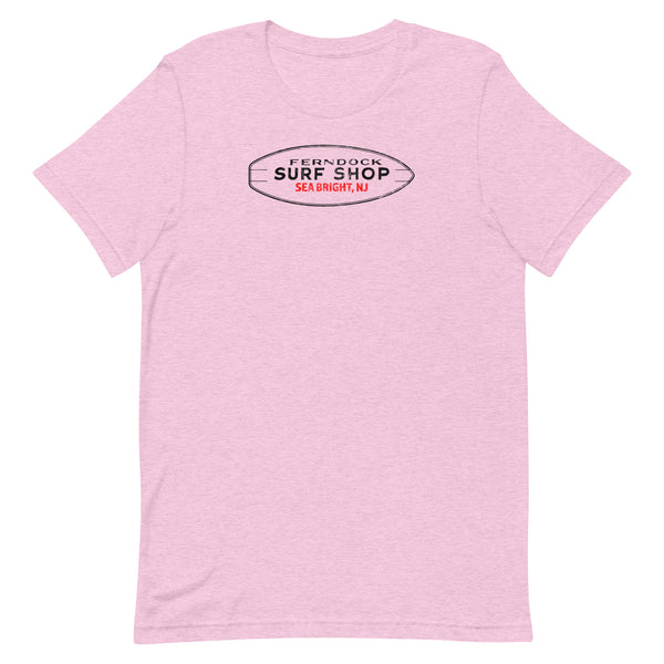 Ferndock Surf Shop - SEA BRIGHT - Unisex t-shirt Heather Prism Lilac