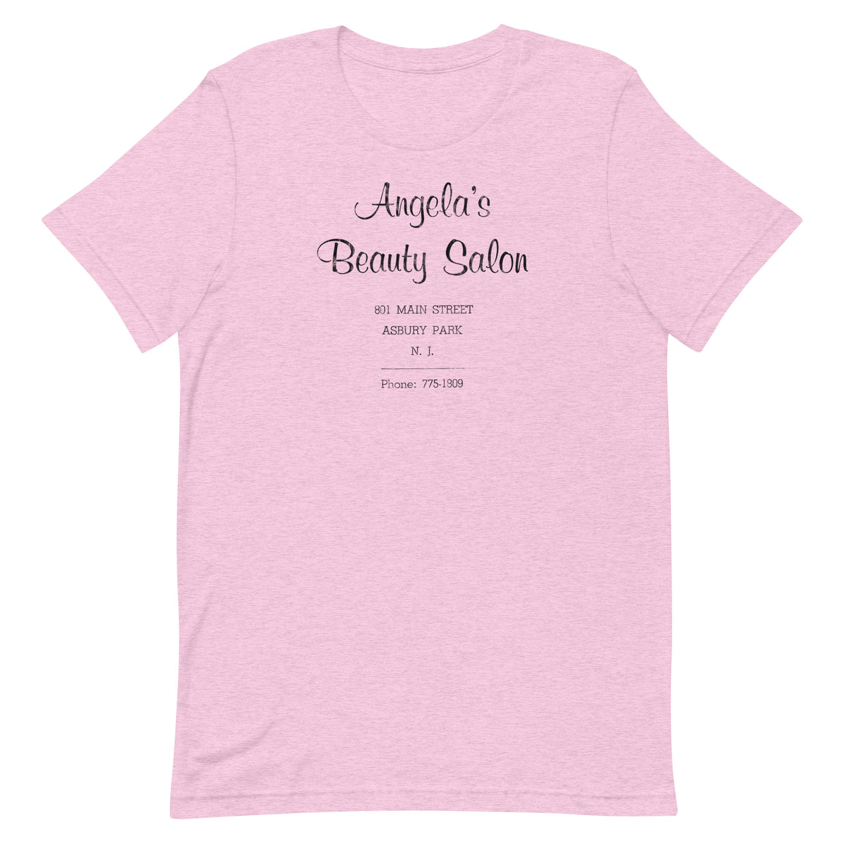 Angela's Beauty Salon - ASBURY PARK - Unisex t-shirt Heather Prism Lilac