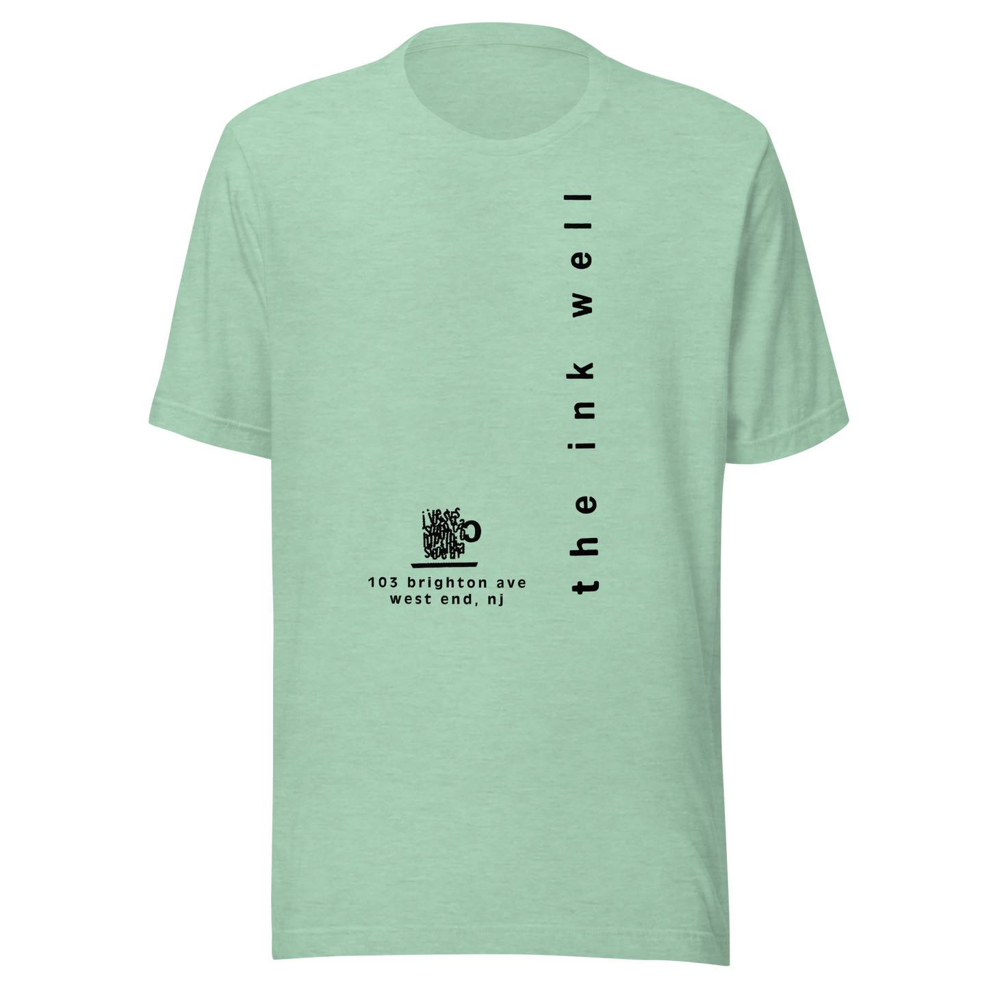 The Inkwell - LONG BRANCH - Unisex t-shirt Heather Prism Mint