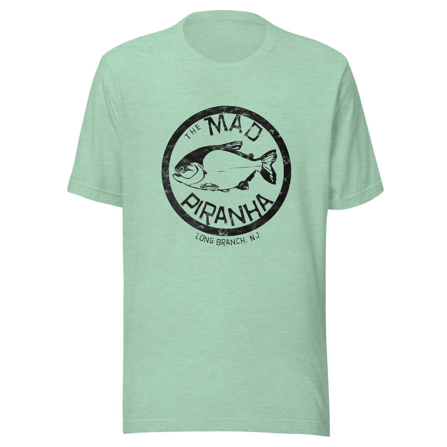 The Mad Piranha - LONG BRANCH - Unisex t-shirt Heather Prism Mint