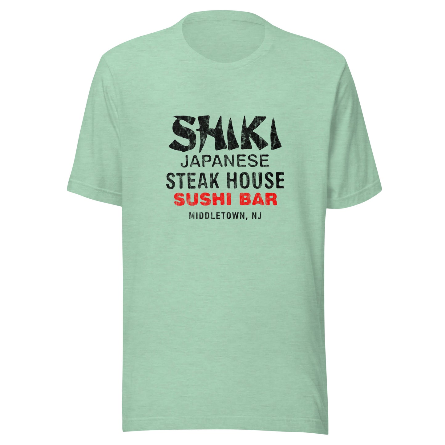 Shiki Japanese Steak House - MIDDLETOWN - Unisex t-shirt Heather Prism Mint
