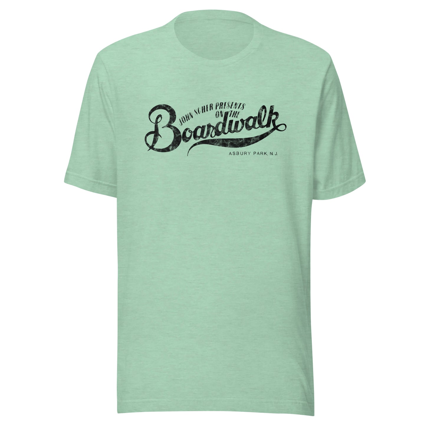 John Scher Presents "On The Boardwalk" - ASBURY PARK - Unisex t-shirt Heather Prism Mint