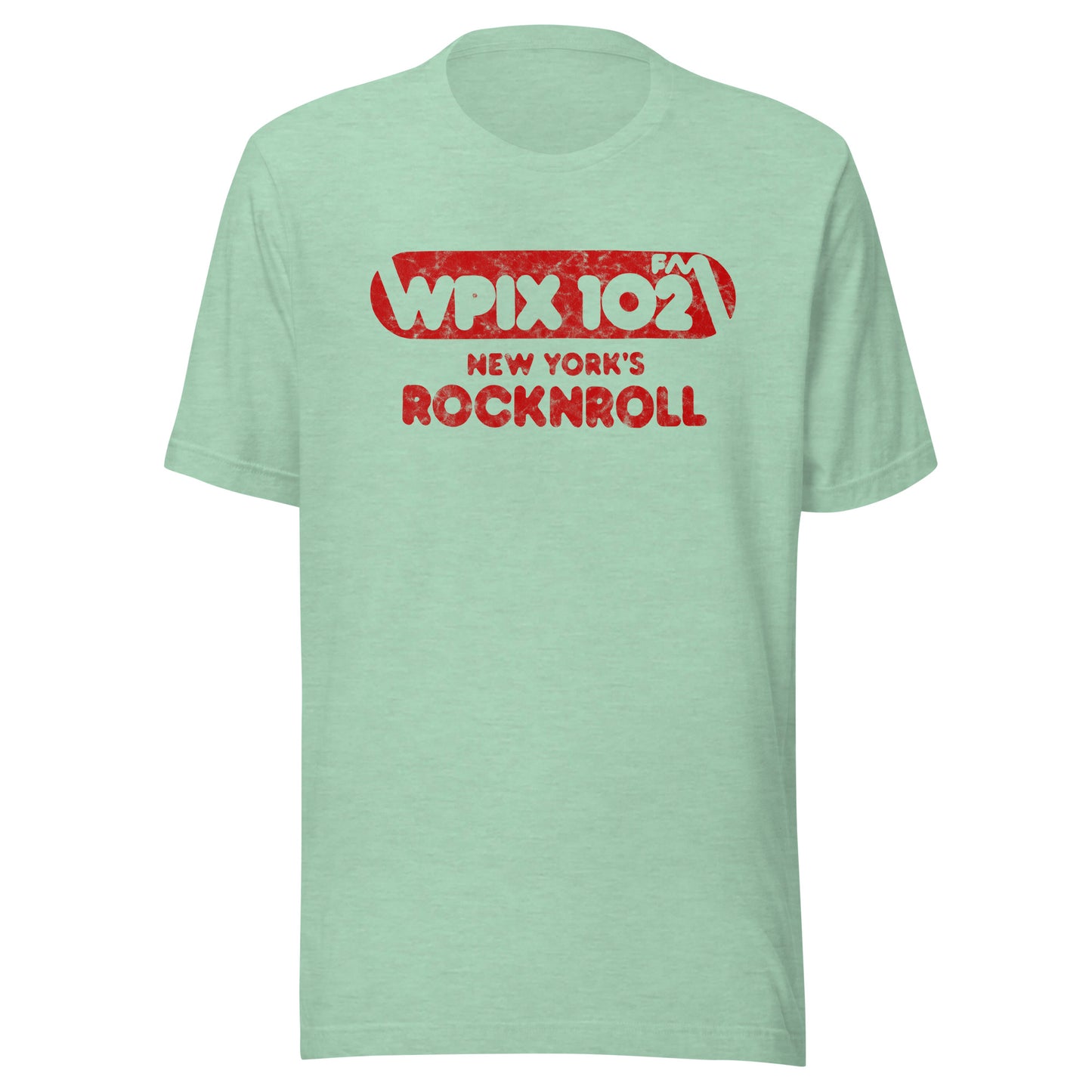 WPIX 102 FM - NEW YORK - Unisex t-shirt Heather Prism Mint