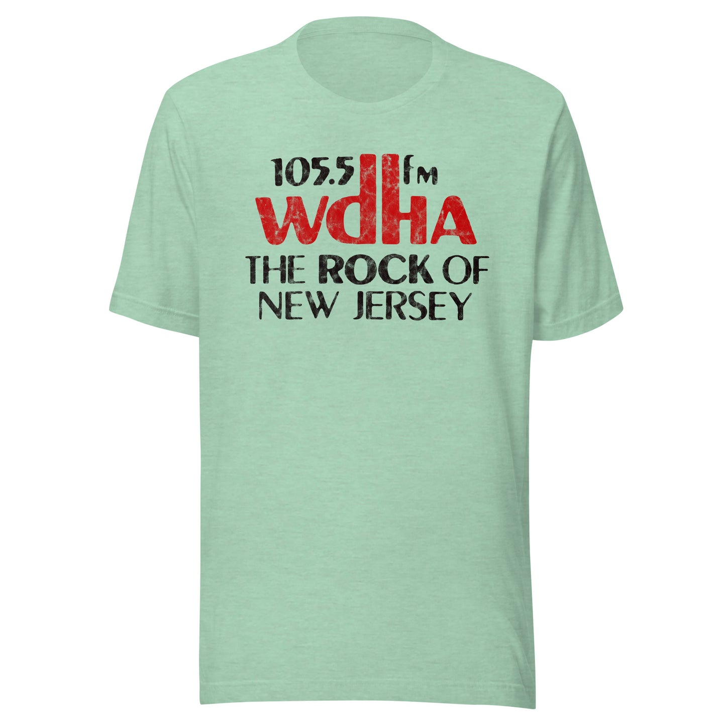 WDHA 105.5 FM - NEW YORK / NEW JERSEY - Unisex t-shirt Heather Prism Mint