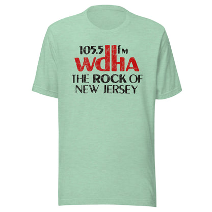 WDHA 105.5 FM - NEW YORK / NEW JERSEY - Unisex t-shirt Heather Prism Mint