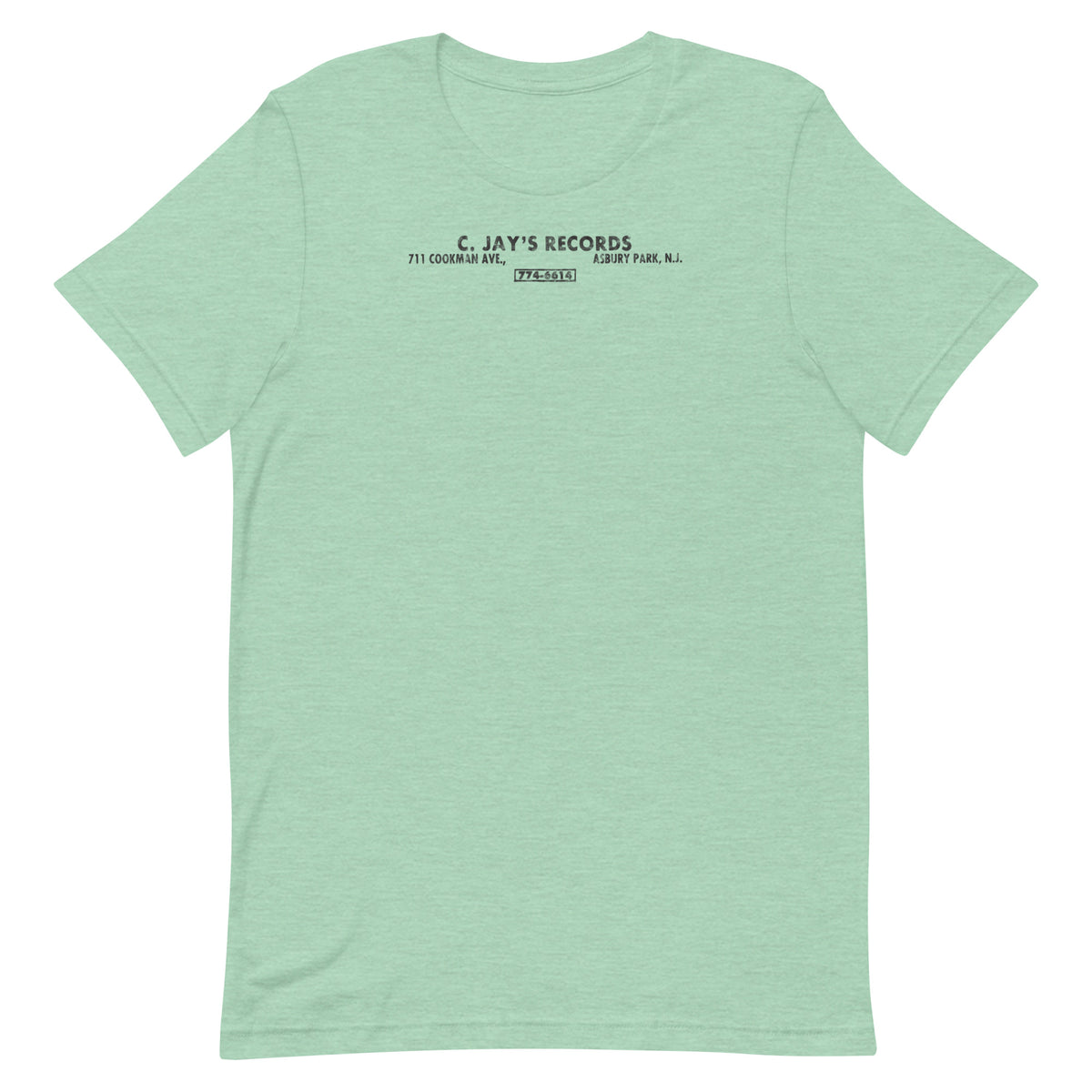 C. Jay's Records - ASBURY PARK - Unisex t-shirt Heather Prism Mint