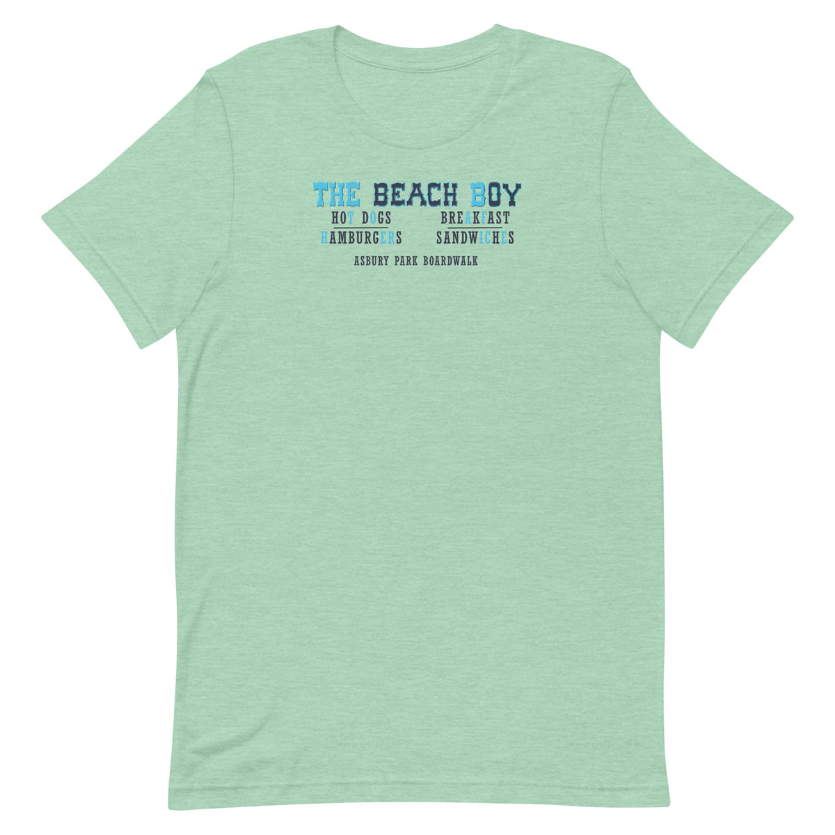 The Beach Boy - ASBURY PARK - Unisex t-shirt Heather Prism Mint