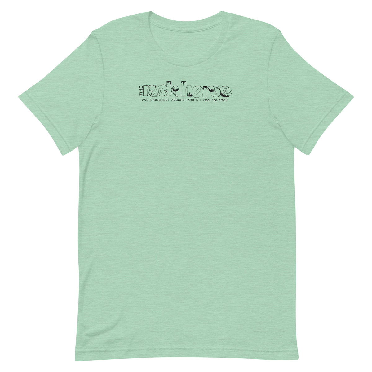 The Rock Horse - ASBURY PARK - Unisex t-shirt Heather Prism Mint