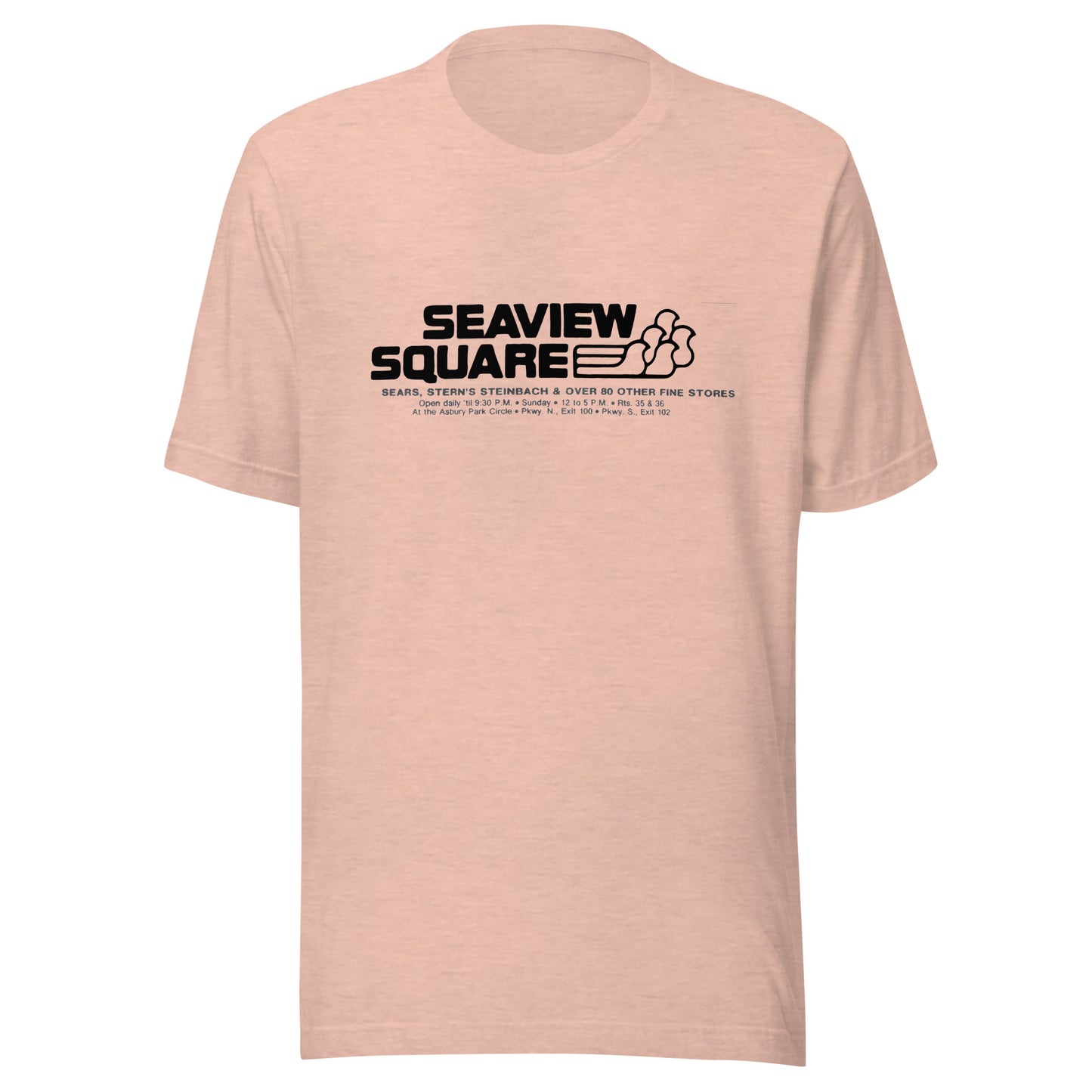 Seaview Square Mall - OCEAN / NEPTUNE - Unisex t-shirt Heather Prism Peach