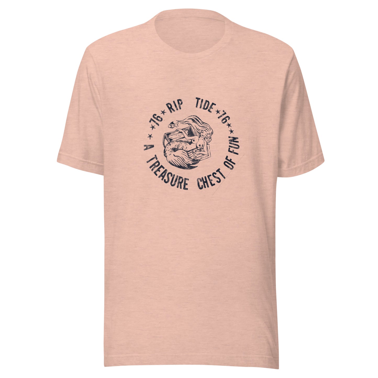 Frank's Rip-Tide Bar - POINT PLEASANT BEACH - Unisex t-shirt Heather Prism Peach