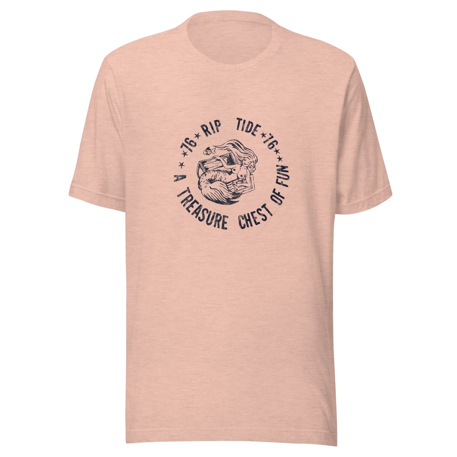 Frank's Rip-Tide Bar - POINT PLEASANT BEACH - Unisex t-shirt Heather Prism Peach