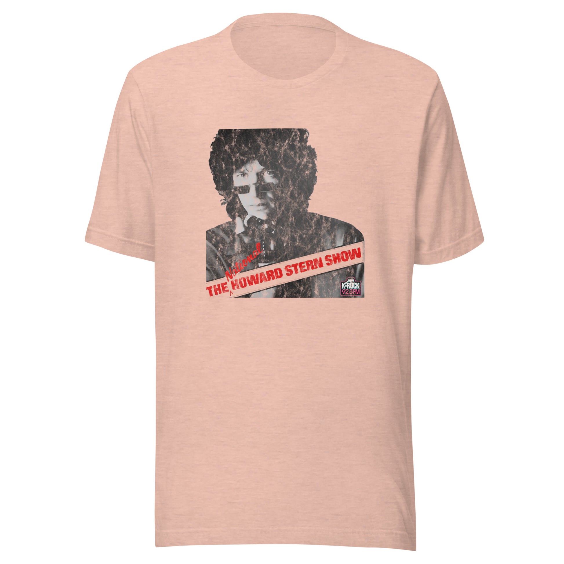 The National Howard Stern Show - HOWARD STERN / KROCK - Unisex t-shirt Heather Prism Peach