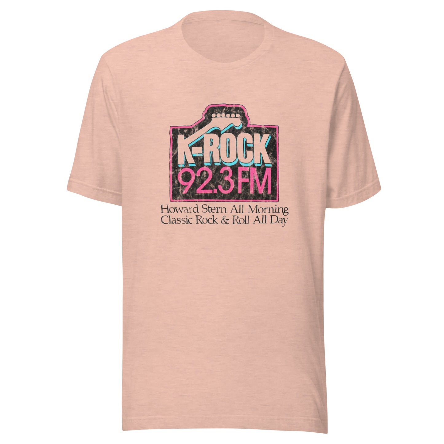 Howard All Morning - HOWARD STERN / KROCK - Unisex t-shirt Heather Prism Peach