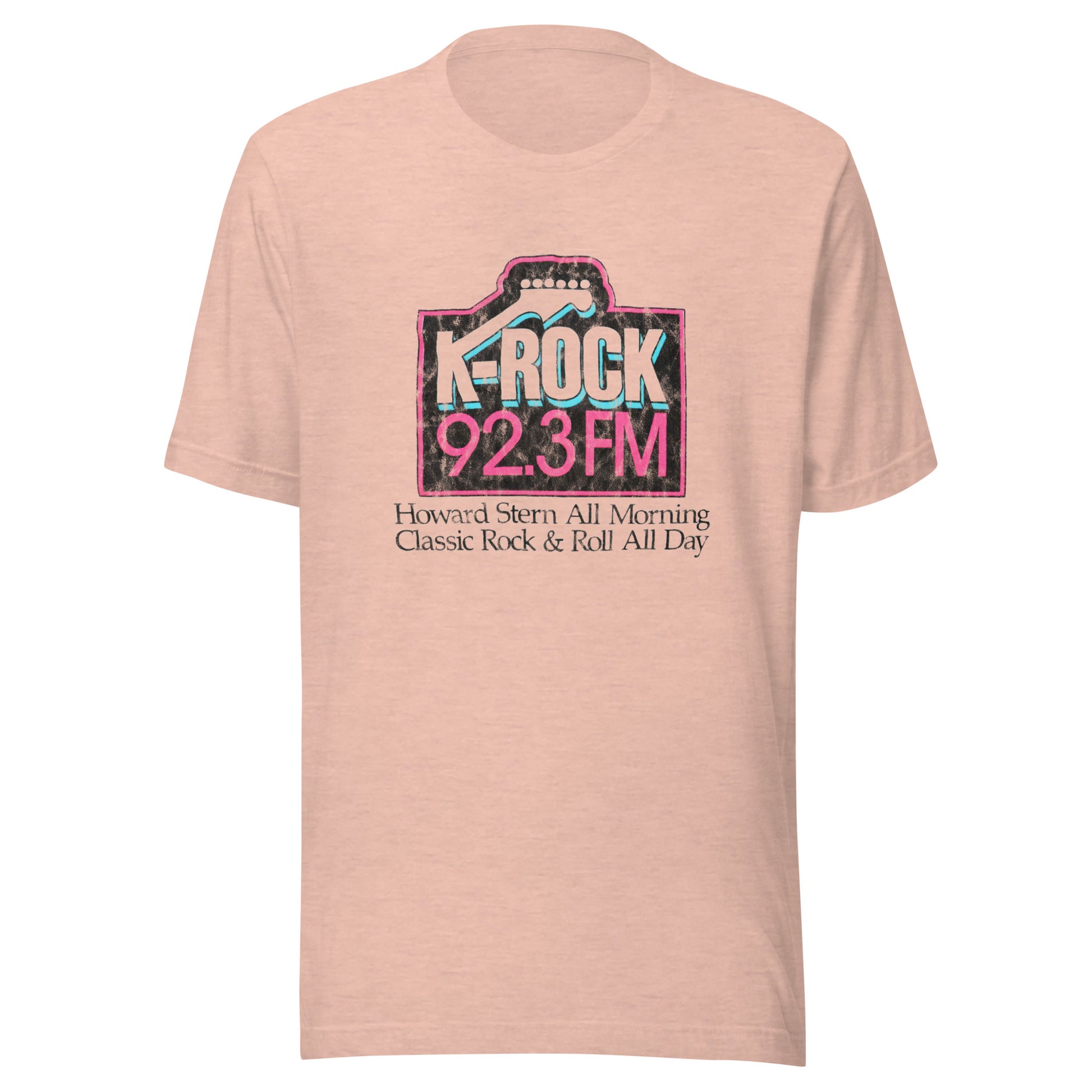 Howard All Morning - HOWARD STERN / KROCK - Unisex t-shirt Heather Prism Peach