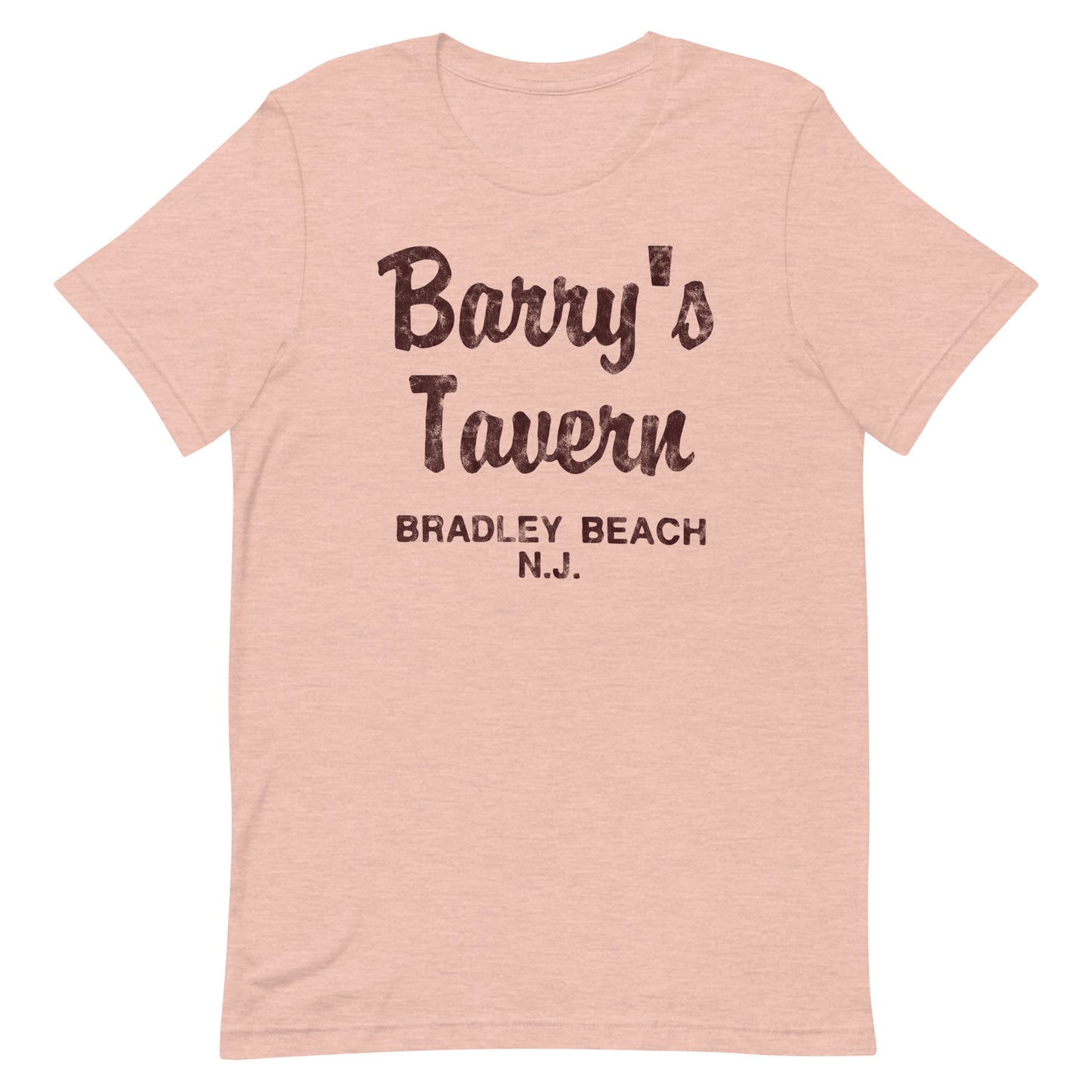 Barry's Tavern - BRADLEY BEACH - Unisex t-shirt Heather Prism Peach