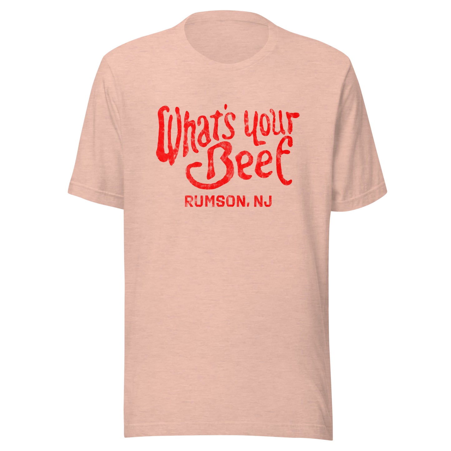 What's Your Beef - RUMSON - Unisex t-shirt Heather Prism Peach