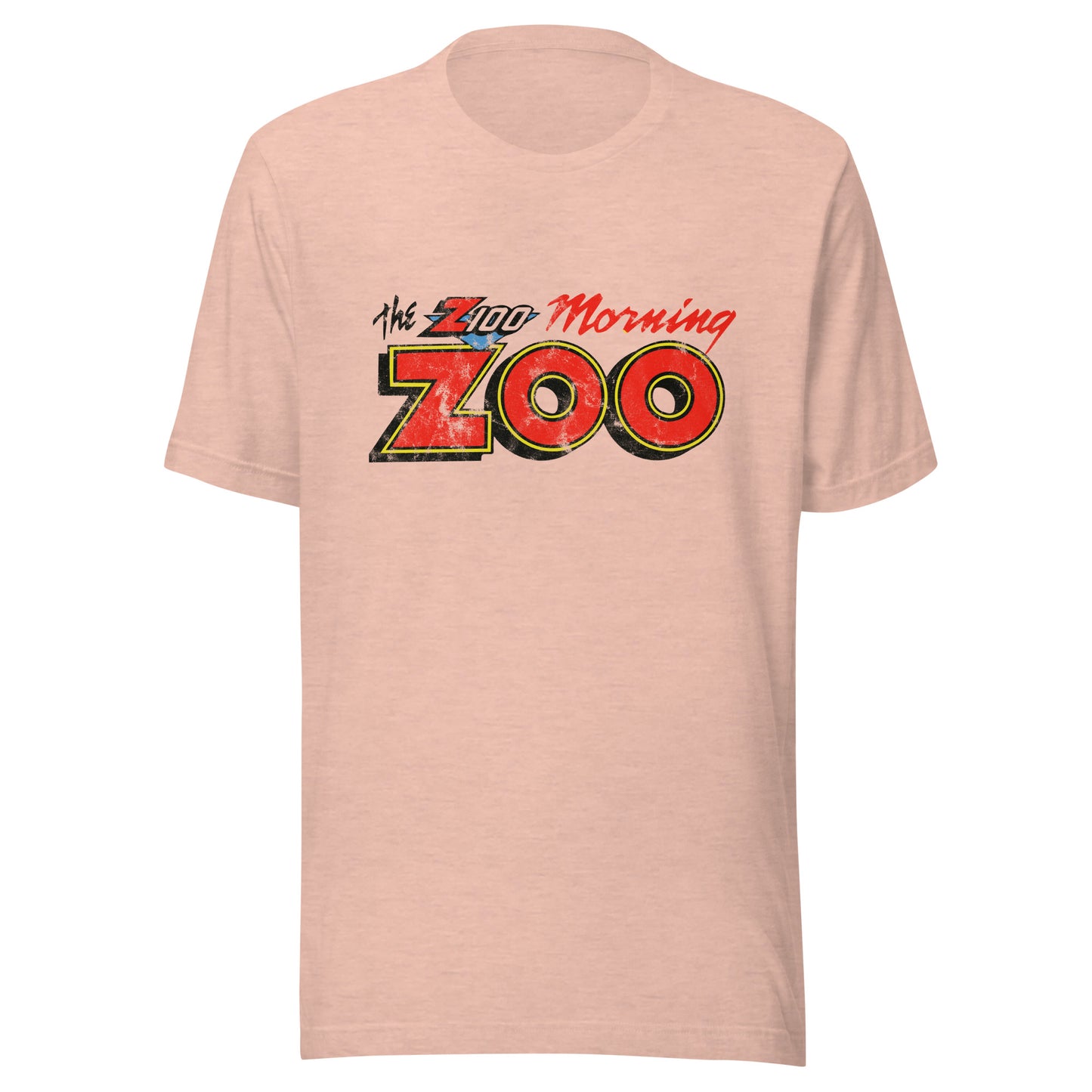 The Z100 Morning Zoo - NEW JERSEY / NEW YORK / CONNECTICUT - Unisex t-shirt Heather Prism Peach