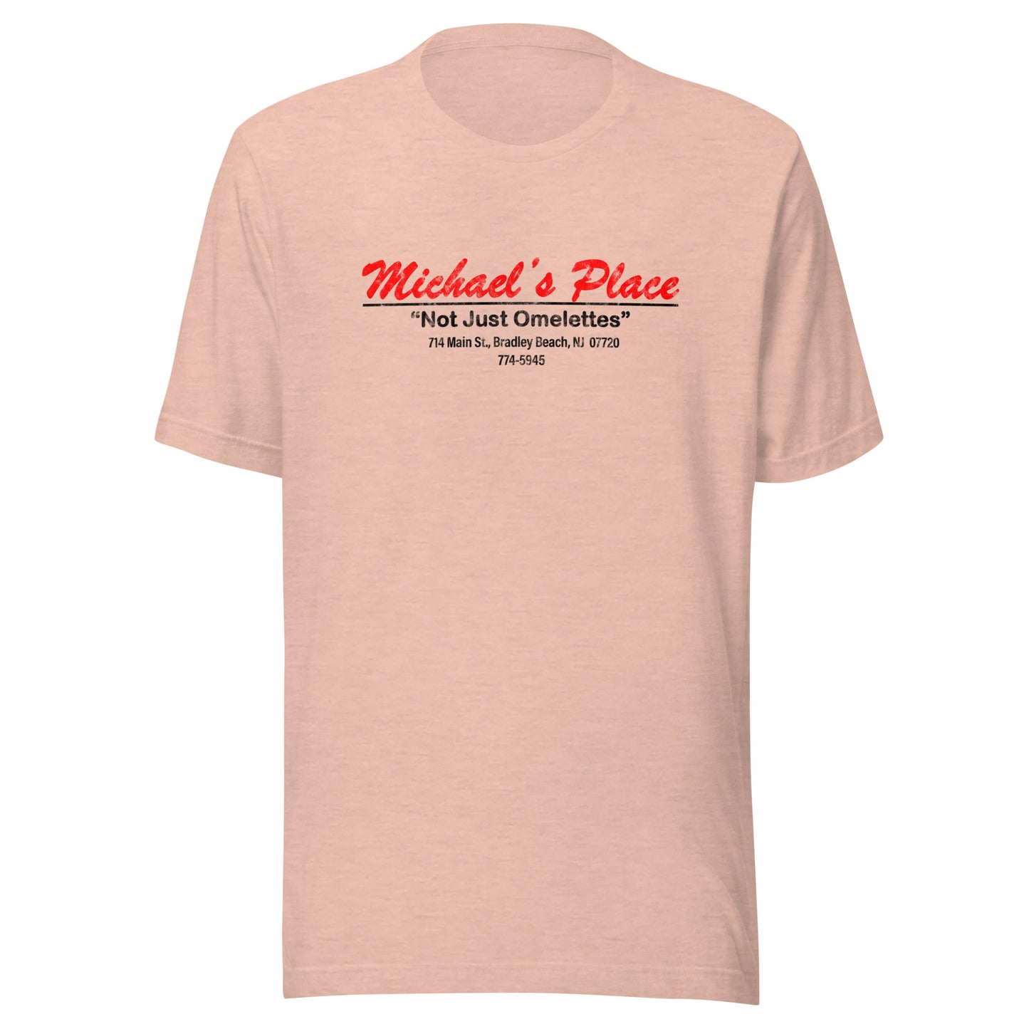Michael's Place - BRADLEY BEACH - Unisex t-shirt Heather Prism Peach