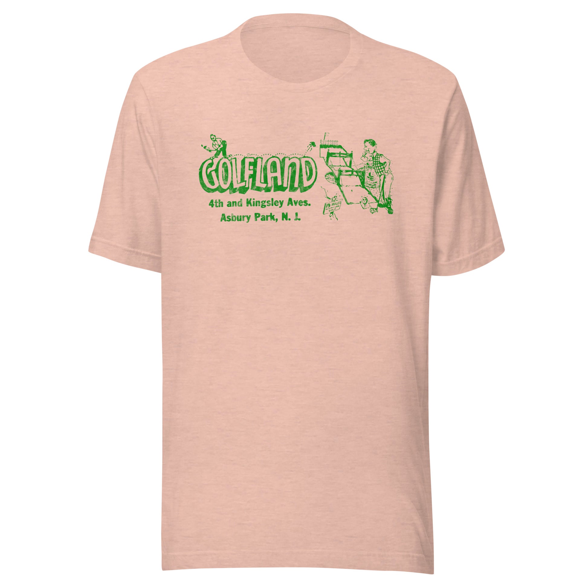 GOLFLAND - ASBURY PARK - Unisex t-shirt Heather Prism Peach