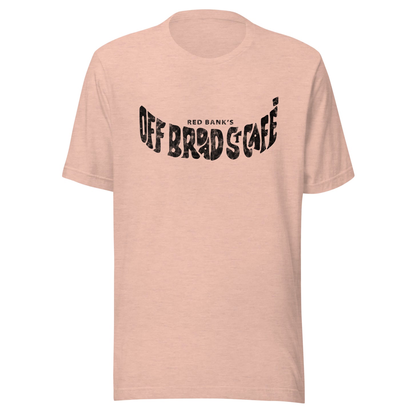 Off Broad St. Cafe - RED BANK - Unisex t-shirt Heather Prism Peach