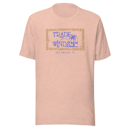 Tradewinds Night Club - SEA BRIGHT - Unisex t-shirt Heather Prism Peach