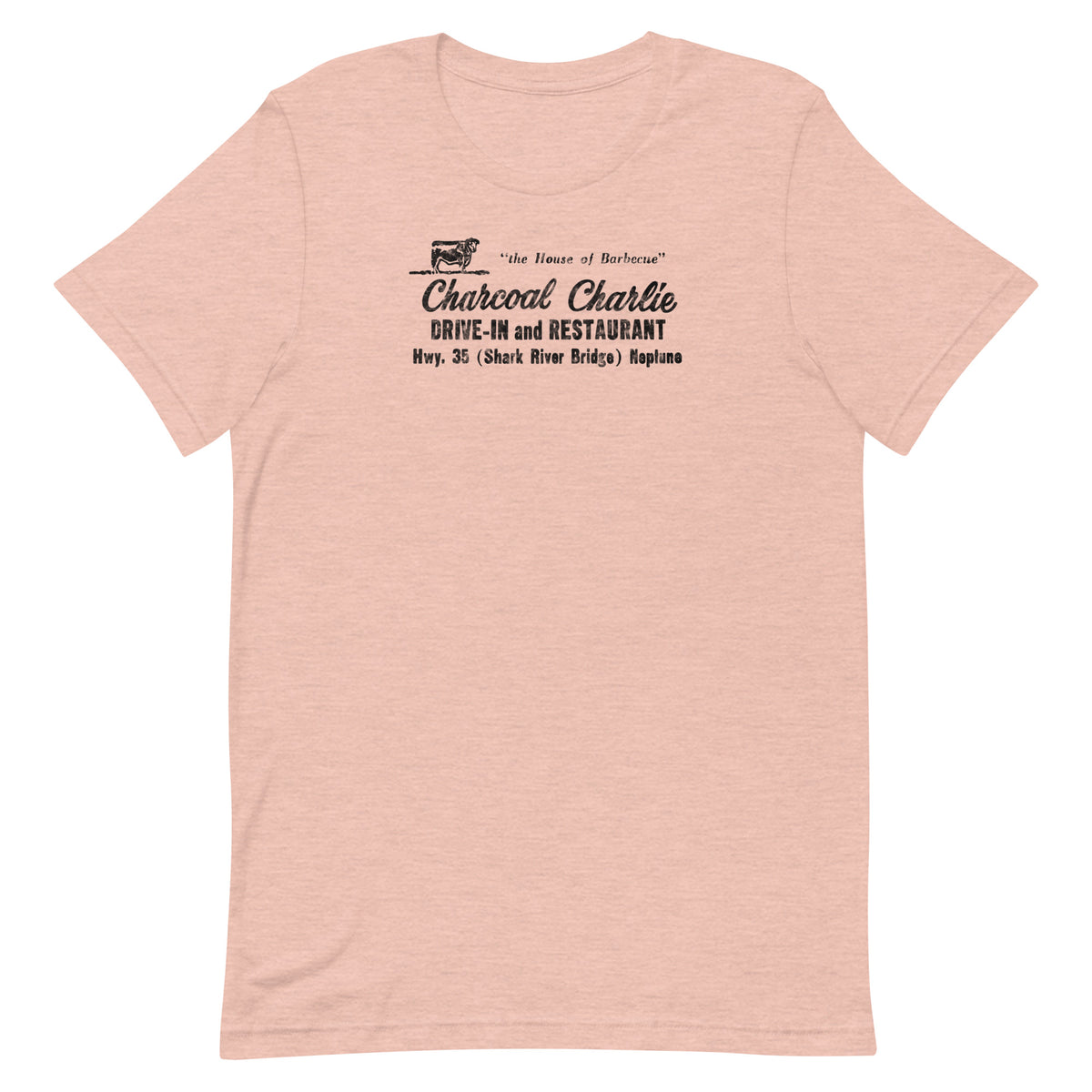 Charcoal Charlie - NEPTUNE - Unisex t-shirt Heather Prism Peach L