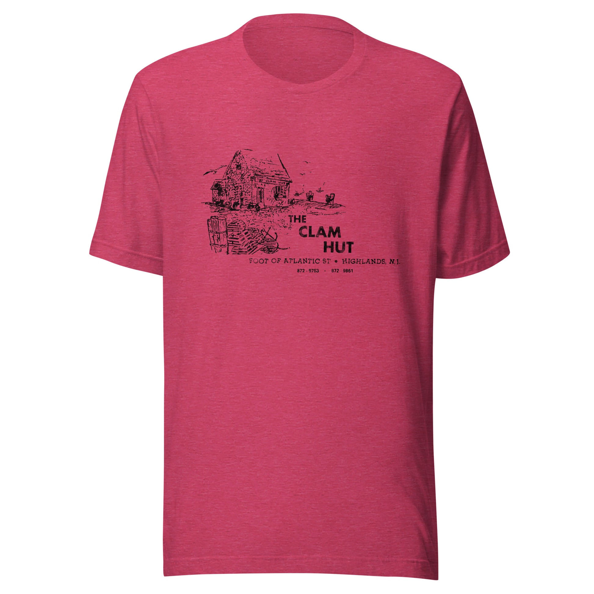 The Clam Hut - HIGHLANDS - Unisex t-shirt Heather Raspberry