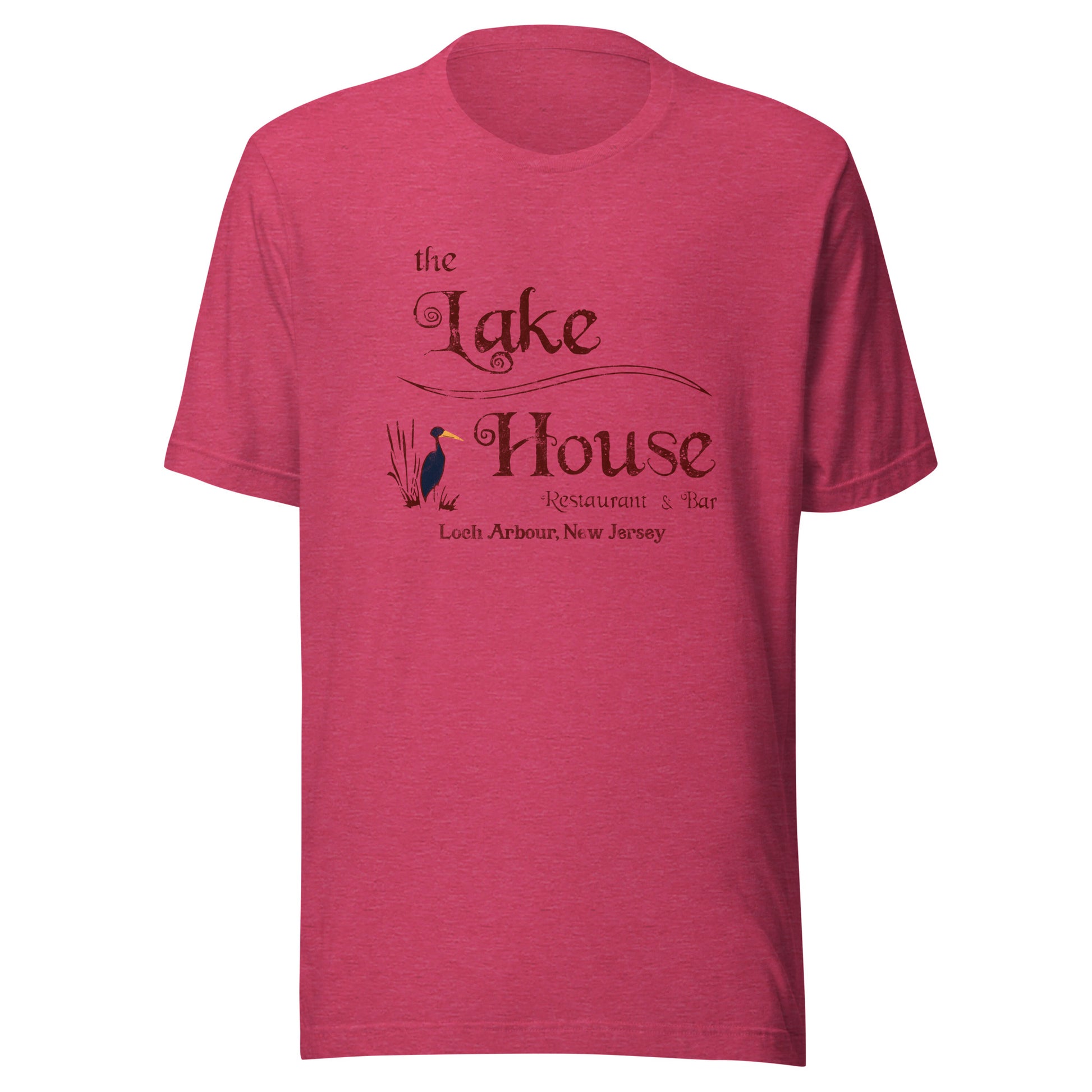 The Lakehouse Restaurant and Bar - LOCH ARBOUR - Unisex t-shirt Heather Raspberry