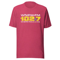 WNEW FM 102.7 Where Rock Lives - NEW YORK / NEW JERSEY / CONNECTICUT - Unisex t-shirt