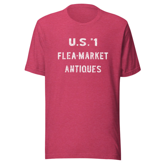 U.S. #1 Flea Market - NEW BRUNSWICK - Unisex t-shirt Heather Raspberry