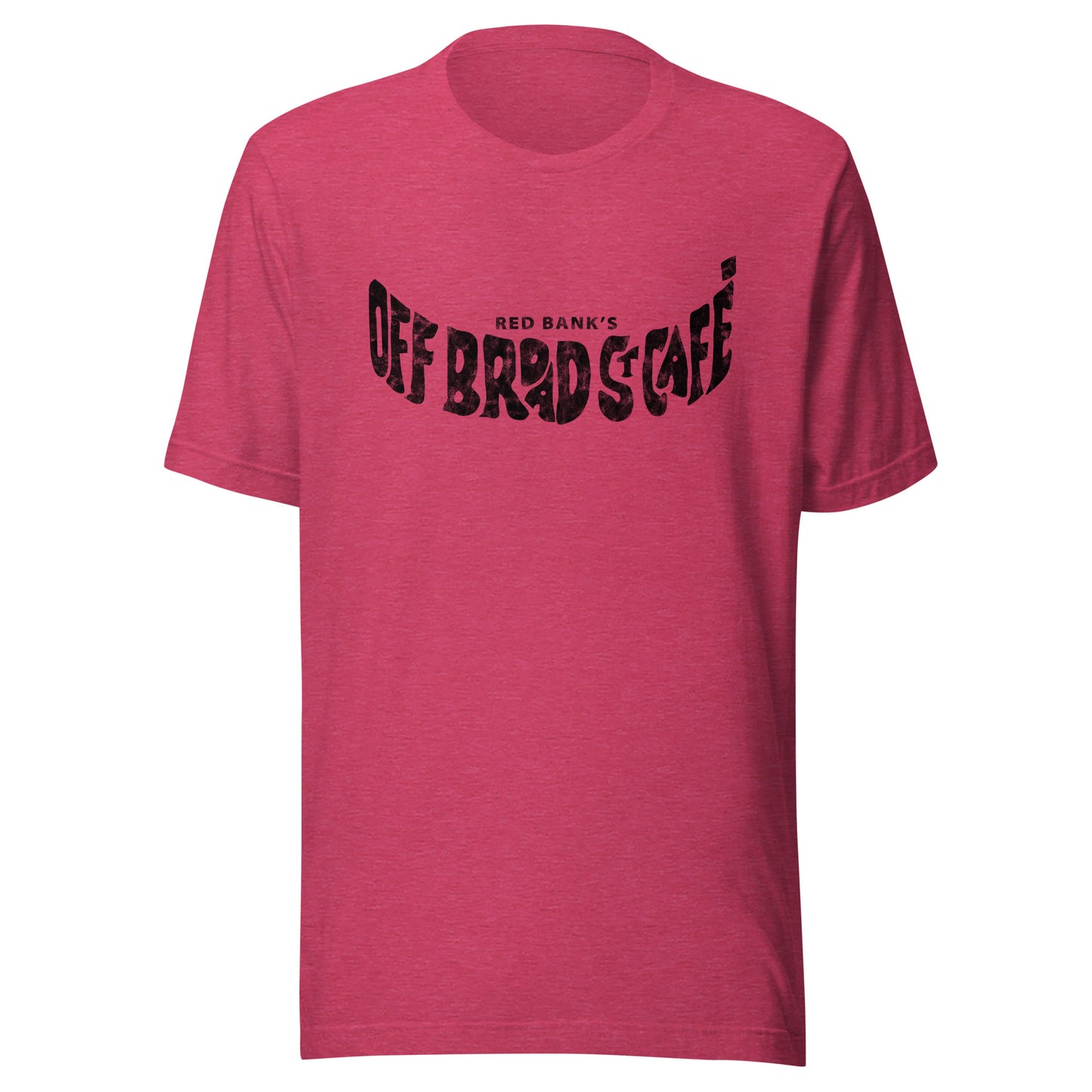 Off Broad St. Cafe - RED BANK - Unisex t-shirt Heather Raspberry