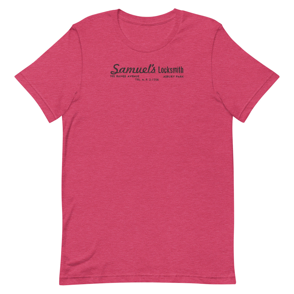 Samuel's Locksmith - ASBURY PARK - Unisex t-shirt Heather Raspberry