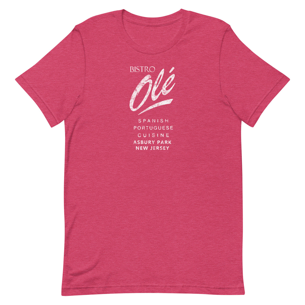 Bistro Ole - ASBURY PARK - Unisex t-shirt Heather Raspberry