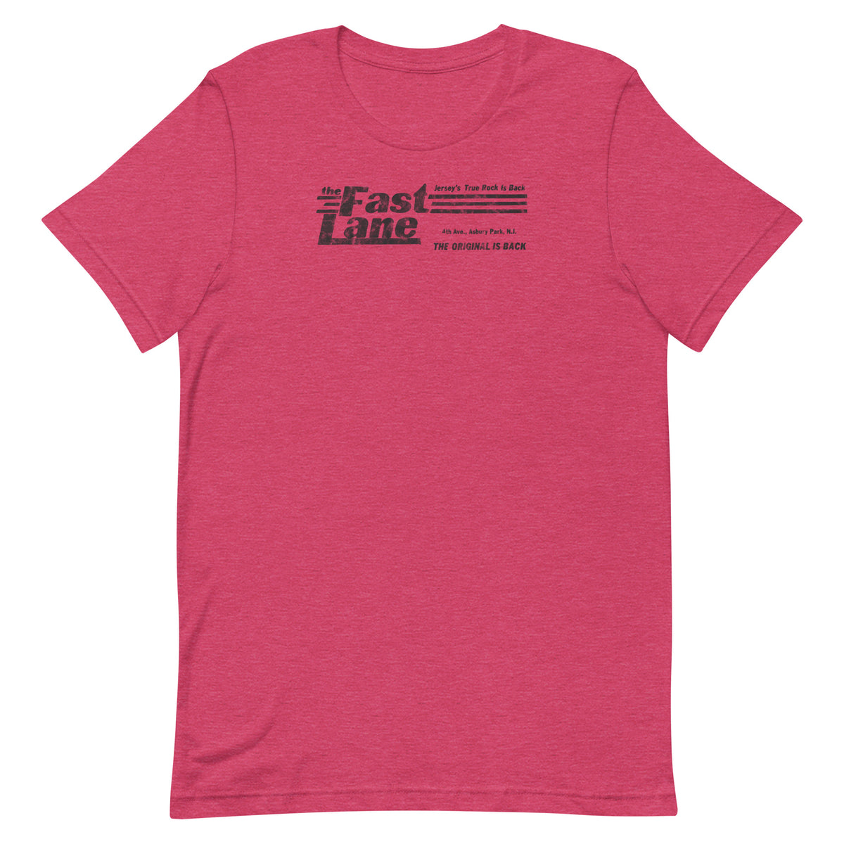 The Fast Lane (Black Logo) - ASBURY PARK - Unisex t-shirt Heather Raspberry