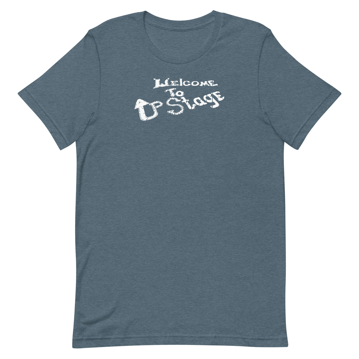 Upstage Club (White Logo) - ASBURY PARK - Unisex t-shirt Heather Slate