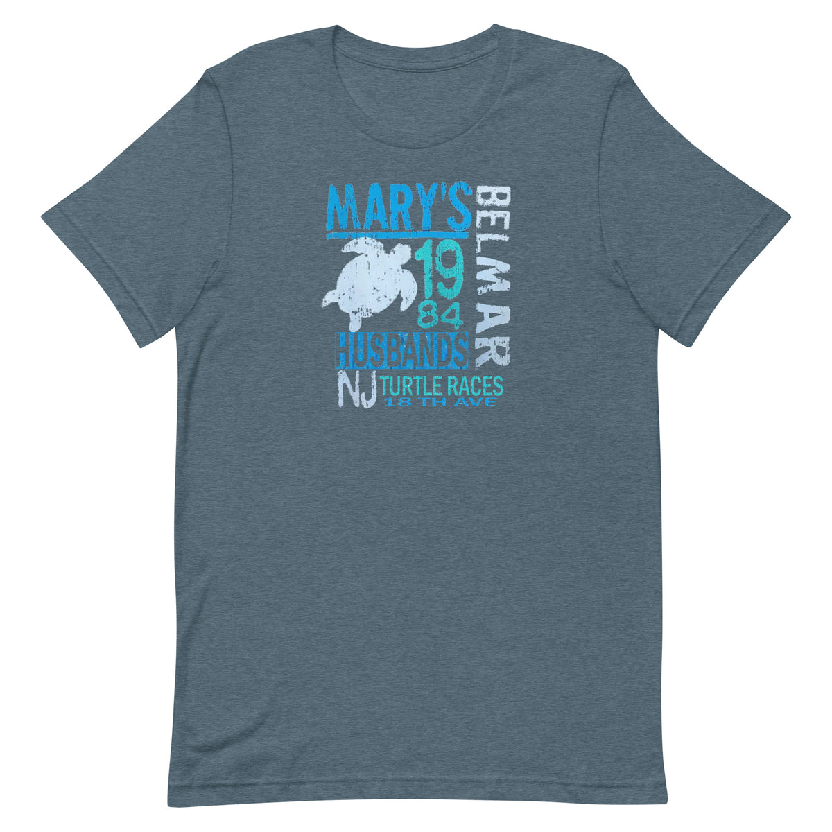 Mary's Husband's Pub (Turtle Races '84) - BELMAR - Short sleeve t-shirt