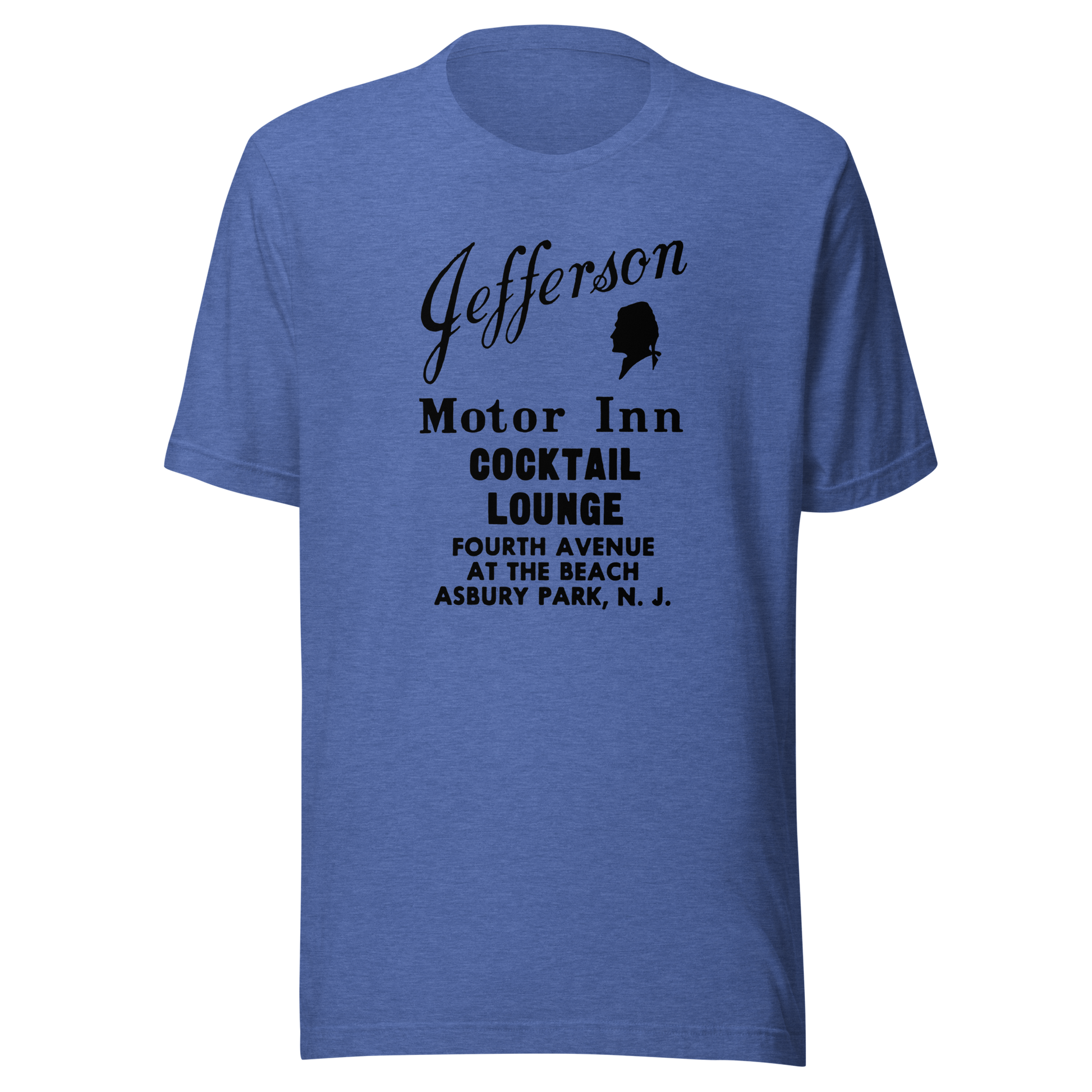The Jefferson Inn - ASBURY PARK - Unisex t-shirt Heather True Royal