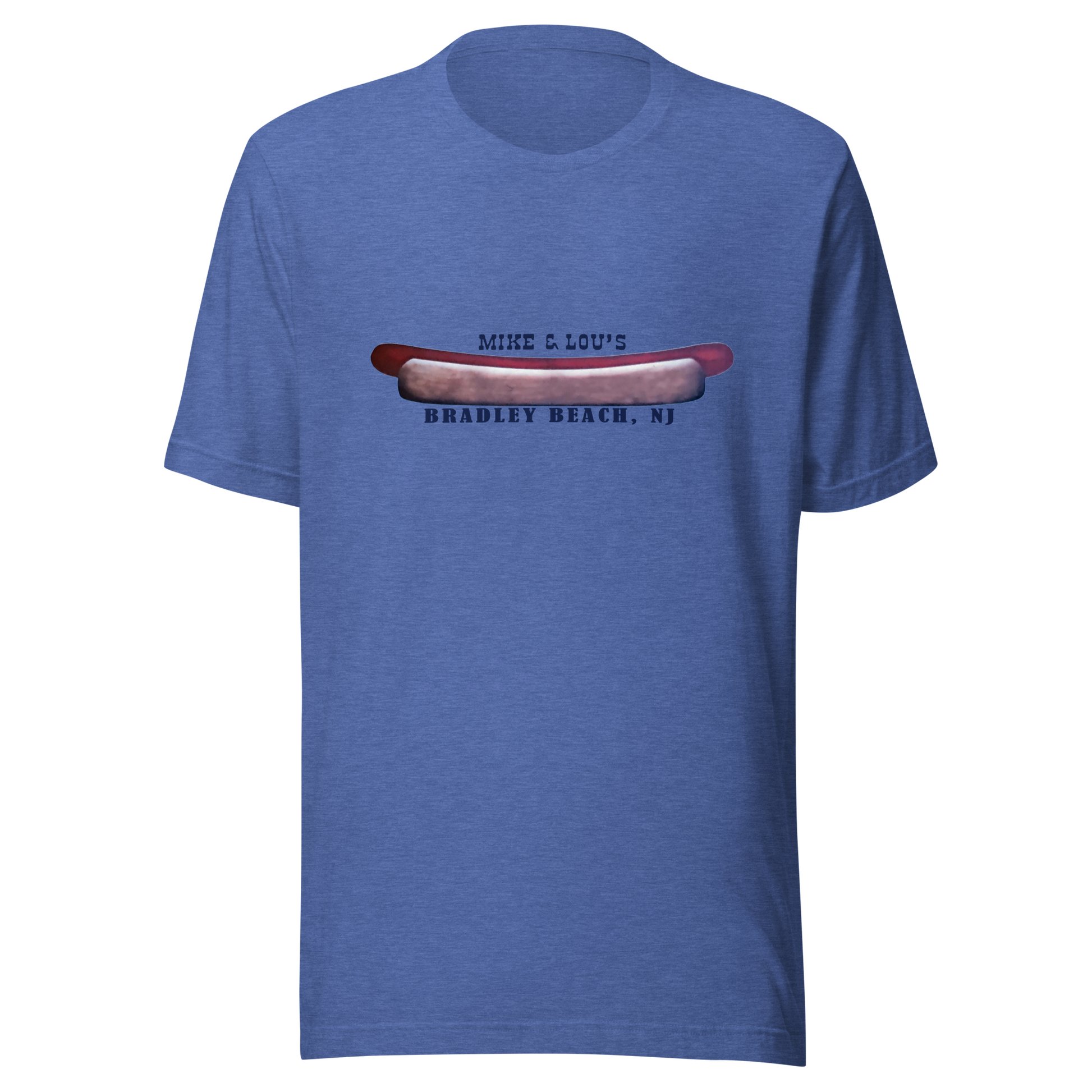 Mike & Lou's - BRADLEY BEACH - Unisex t-shirt Heather True Royal