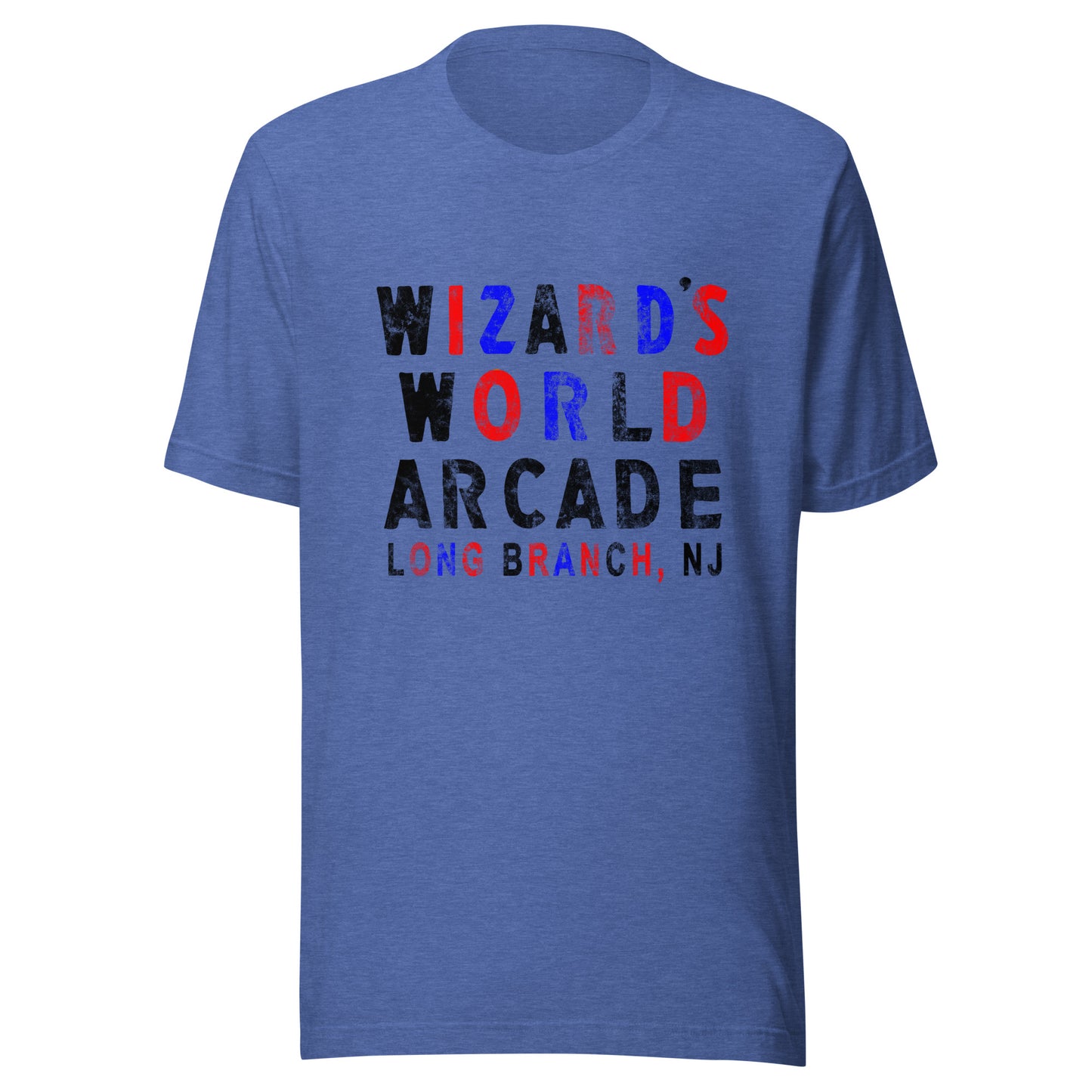 Wizard's World Arcade - LONG BRANCH - Unisex t-shirt Heather True Royal