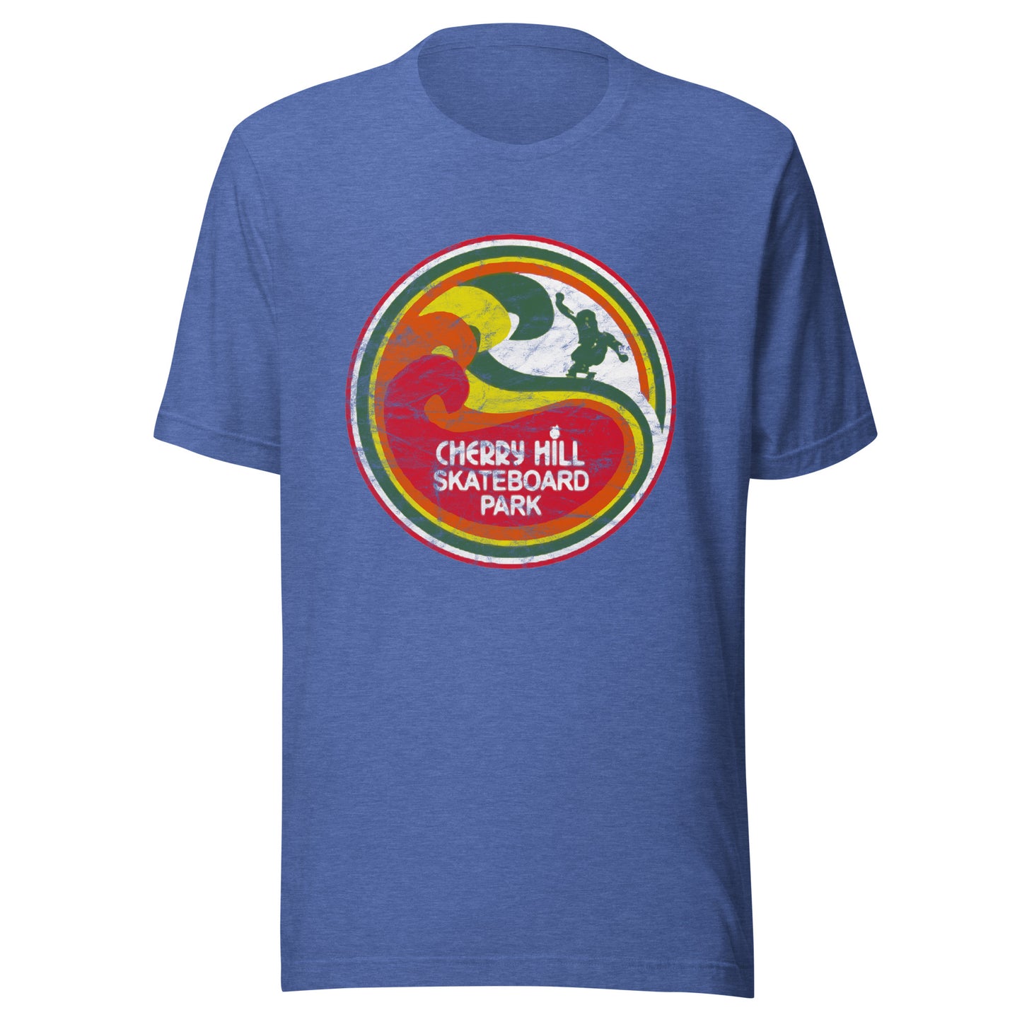 Cherry Hill Skateboard Park - CHERRY HILL - Unisex t-shirt Heather True Royal