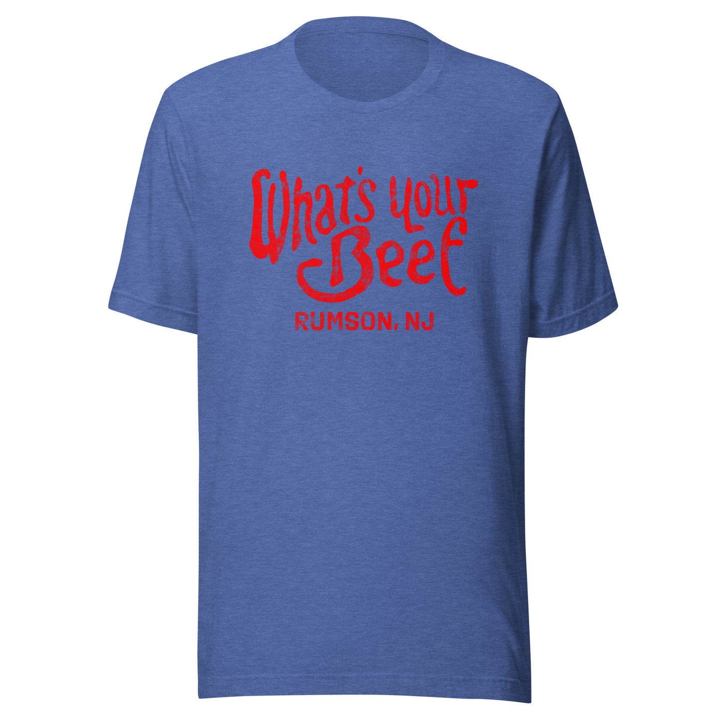 What's Your Beef - RUMSON - Unisex t-shirt Heather True Royal