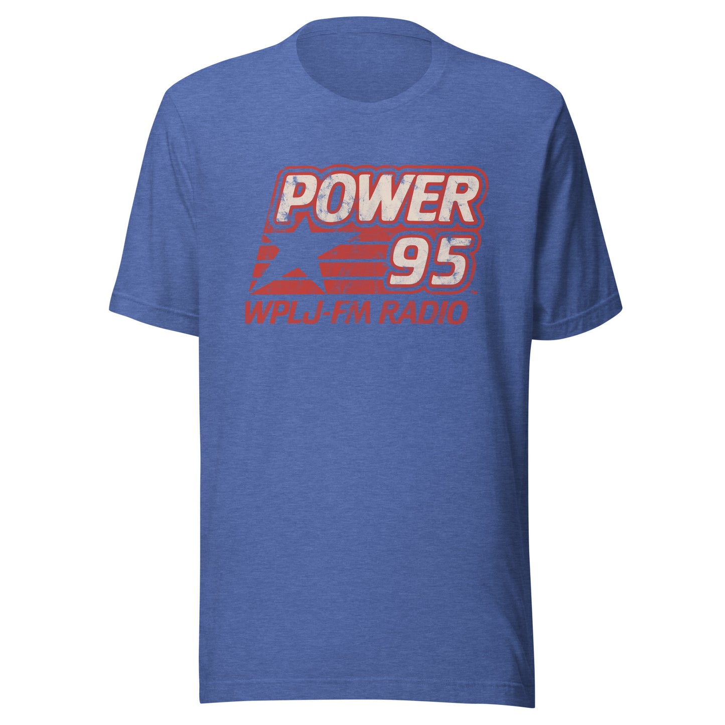 Power 95 WPLJ-FM - NEW JERSEY / NEW YORK / CONNECTICUT - Unisex t-shirt Heather True Royal