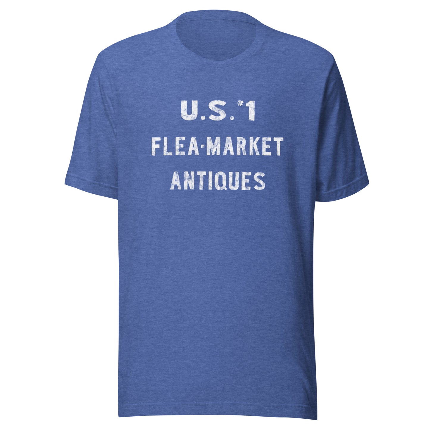 U.S. #1 Flea Market - NEW BRUNSWICK - Unisex t-shirt Heather True Royal