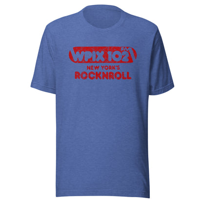 WPIX 102 FM - NEW YORK - Unisex t-shirt Heather True Royal