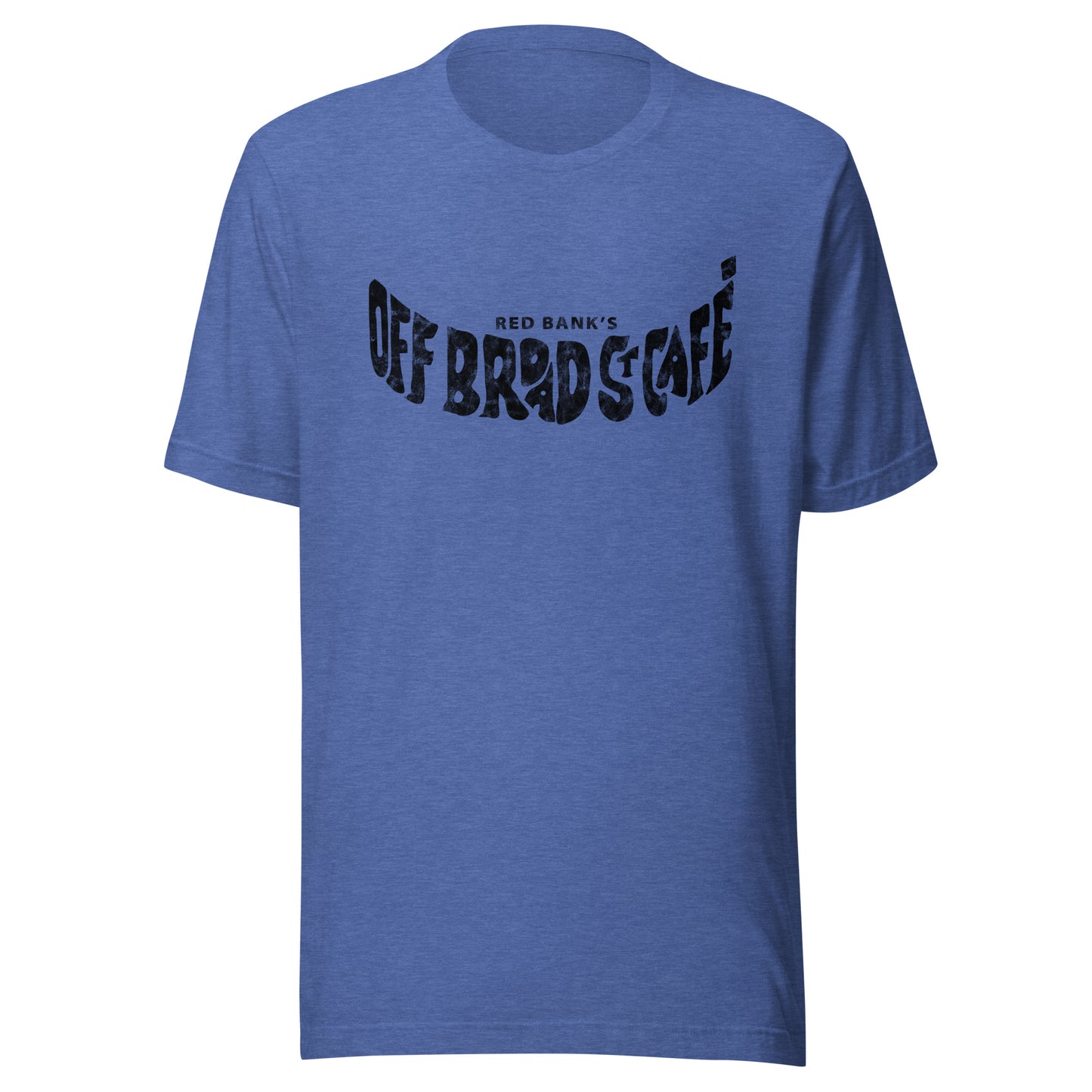 Off Broad St. Cafe - RED BANK - Unisex t-shirt Heather True Royal