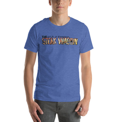 The Steak Wagon - WANAMASSA - Unisex t-shirt Heather True Royal